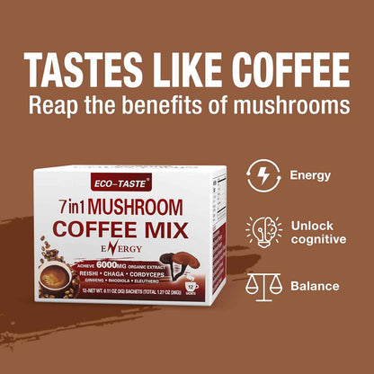 Mushroom Coffee Mix – Clean Caffeine for Deep Work and Home Office Focus