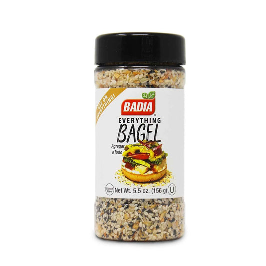 Badia Everything Bagel Seasoning – One-Shaker Solution for Fast Office Lunches and Breakroom Upgrades, 5.5 oz