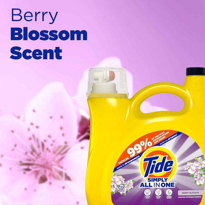 Tide Simply Liquid Laundry Detergent for Cold-Wash Energy-Saving Households, Daybreak Fresh, 182 fl oz