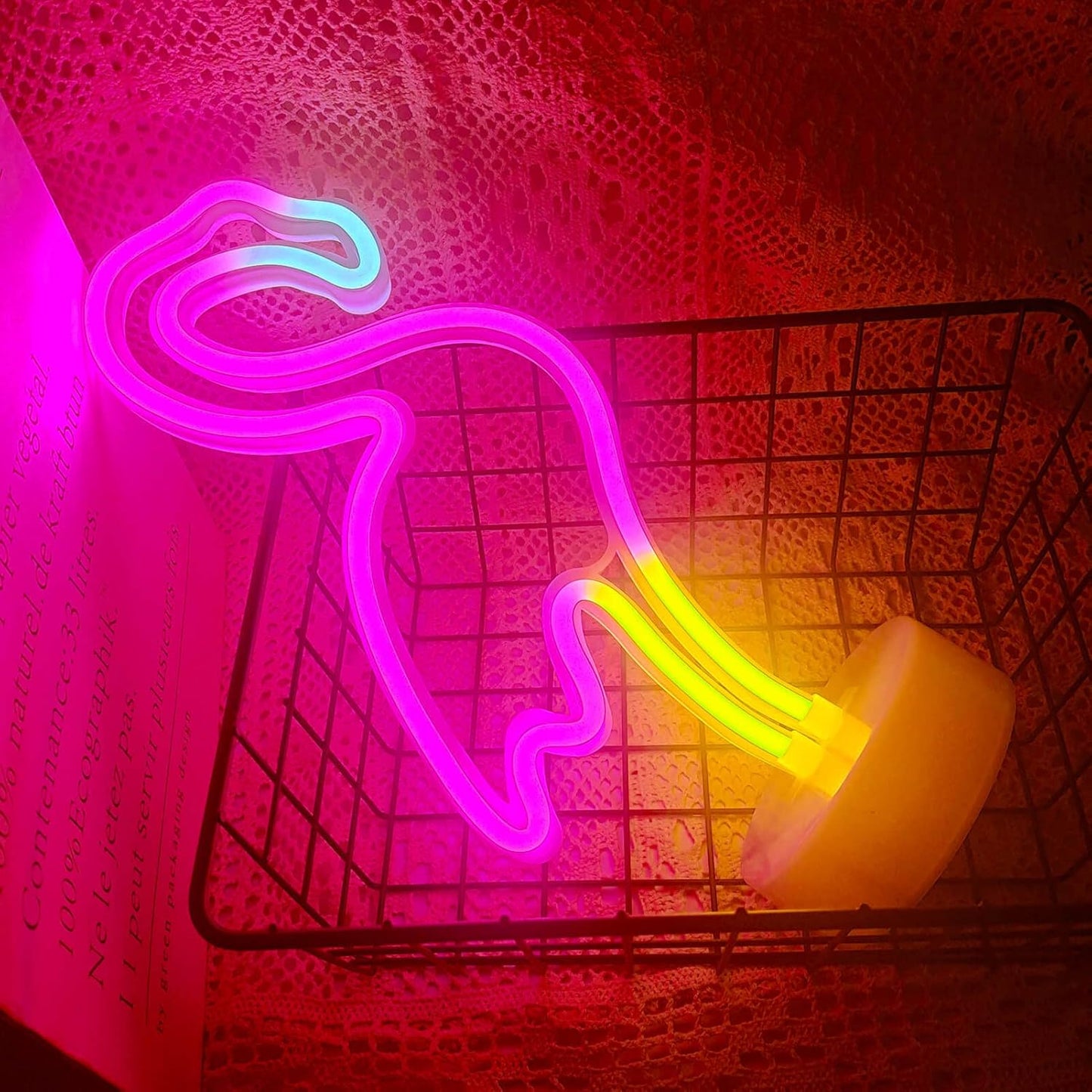 Flamingo LED Neon Sign – Safe Battery Night Light for Girls Room and Kids Bedroom Decor