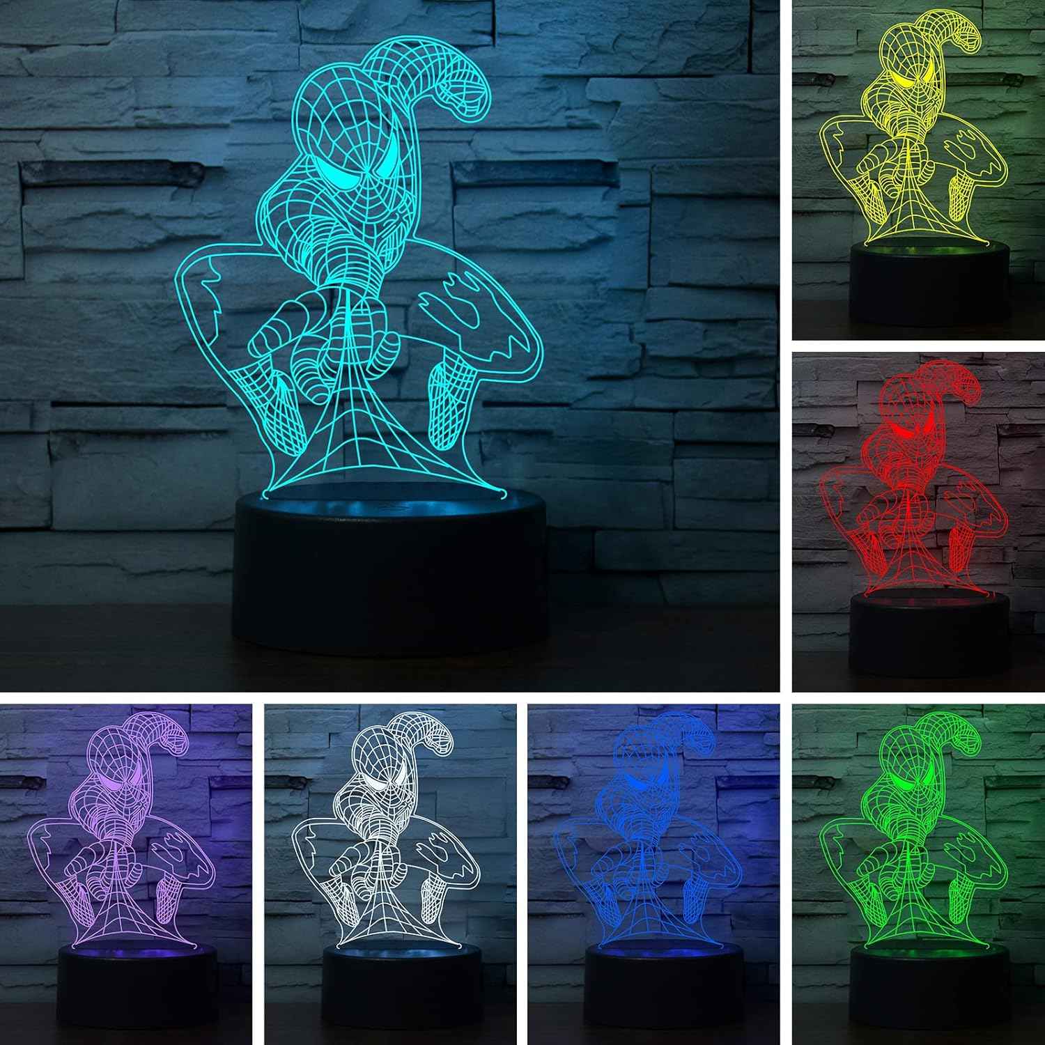 AuroraGlow 3D LED Mood Lamp – Romantic Valentine's Day Gift for Her, Color-Changing USB Table Lamp for Anniversary