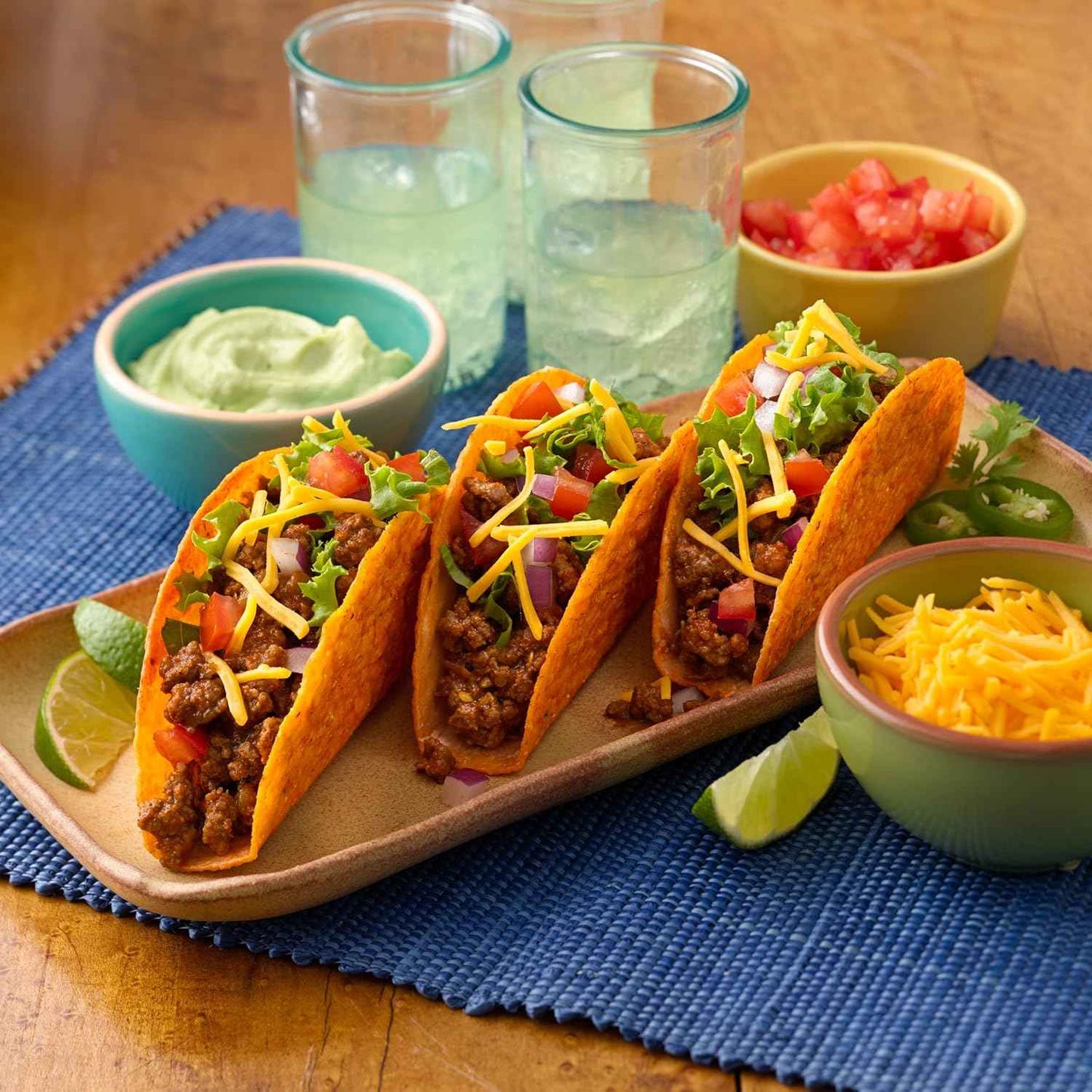 Old El Paso Stand 'N Stuff Nacho Cheese Taco Kit for Backyard Patio Parties, 10 Ct, 9.5 oz