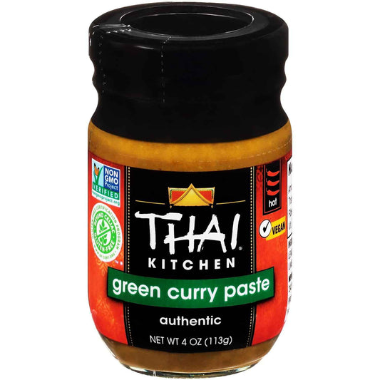 Thai Kitchen Gluten Free Green Curry Paste, 4 oz — Fast Office Lunch Prep Paste for Working Professionals