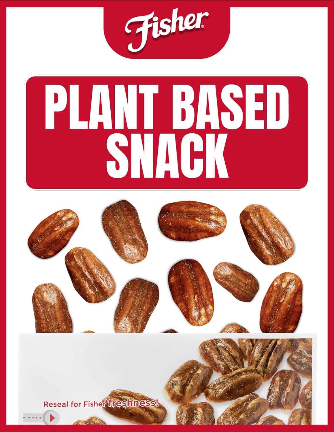 Fisher Praline Pecans, 5.5 oz Resealable Pouch — Sweet Holiday Gift for Her, Stocking Stuffer and Hostess Present