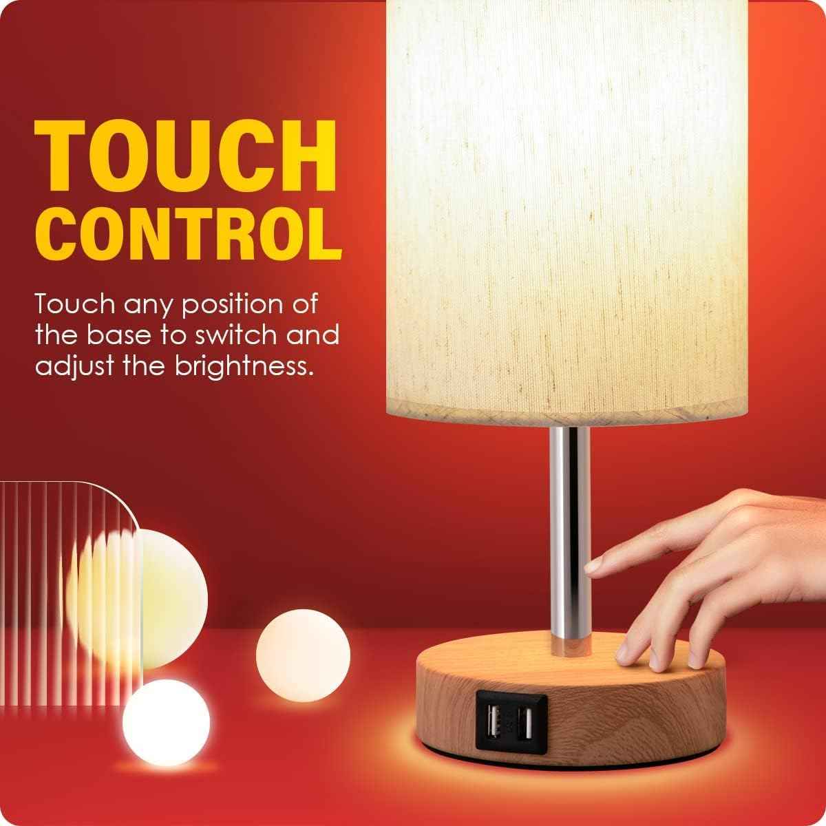 Yarra-Decor Touch Lamp – Thoughtful Housewarming Gift for New Homeowners with USB Ports