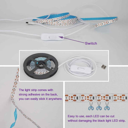 Lumiglow UV Black Light Strip – 6.6ft Glow Party Gift for Teens, Gamers and Creative Hobbyists