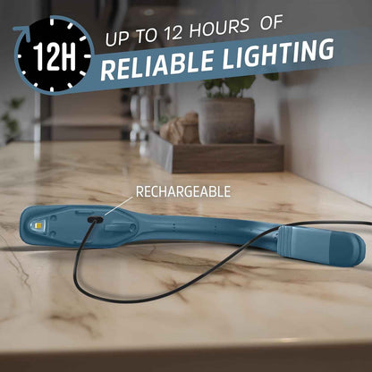 Energizer Flex-R LED Book Light – Clean Design Bedside Lamp, Neutral Clip-On Light for Uncluttered Spaces