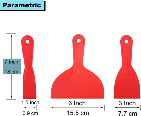 Plastic Putty Knife Set for Kids' Rooms and Play Areas – Safe, Bendable, and Easy for Family DIY
