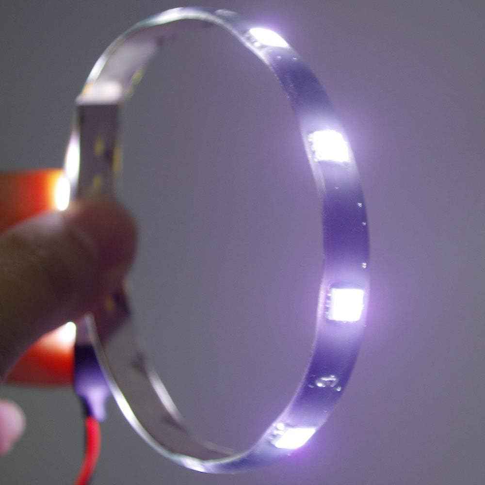 DC 12V Waterproof LED Strip – Safe No-Flame Nursery and Playroom Accent Light, 12V Low-Heat 6-Pack