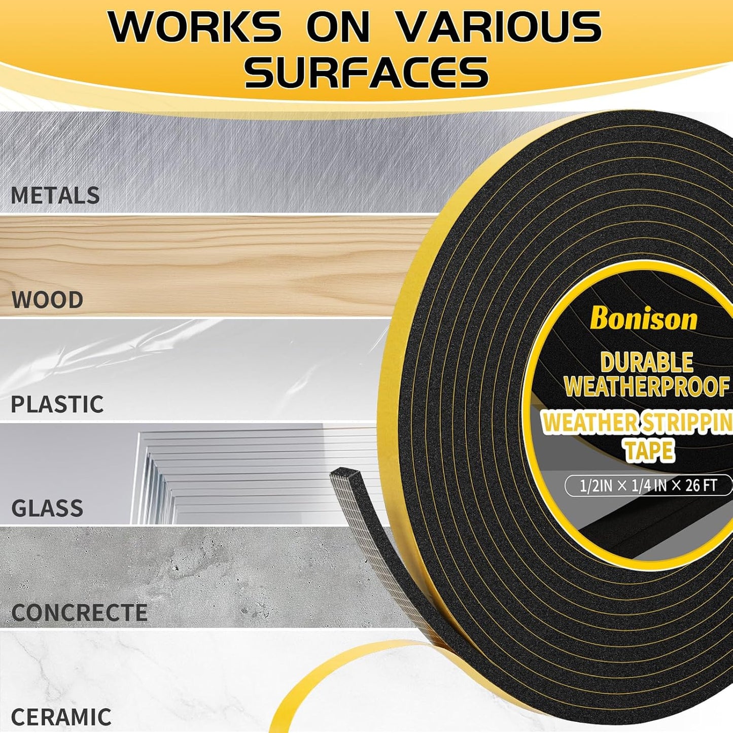 Foam Seal Solutions - Single-Roll Door Seal for Clutter-Free DIY Home