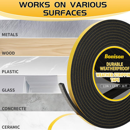 Foam Seal Solutions - Single-Roll Door Seal for Clutter-Free DIY Home
