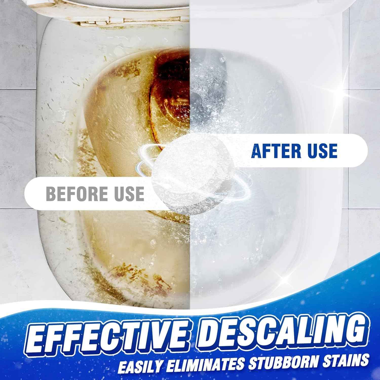 Vacplus Automatic Toilet Bowl Cleaners – Home Office Background Freshener, 6-Count Drop-In Tank Tablets for Odor-Free Focus