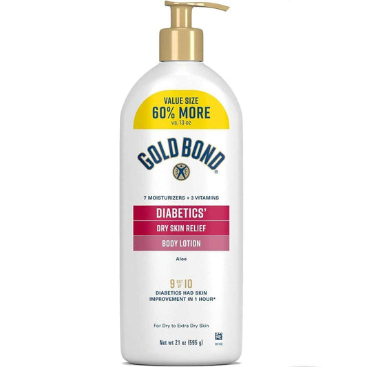 Gold Bond Diabetics' Dry Skin Relief Lotion 18 oz – Post-Shower Hydration Step in Your Self-Care Routine