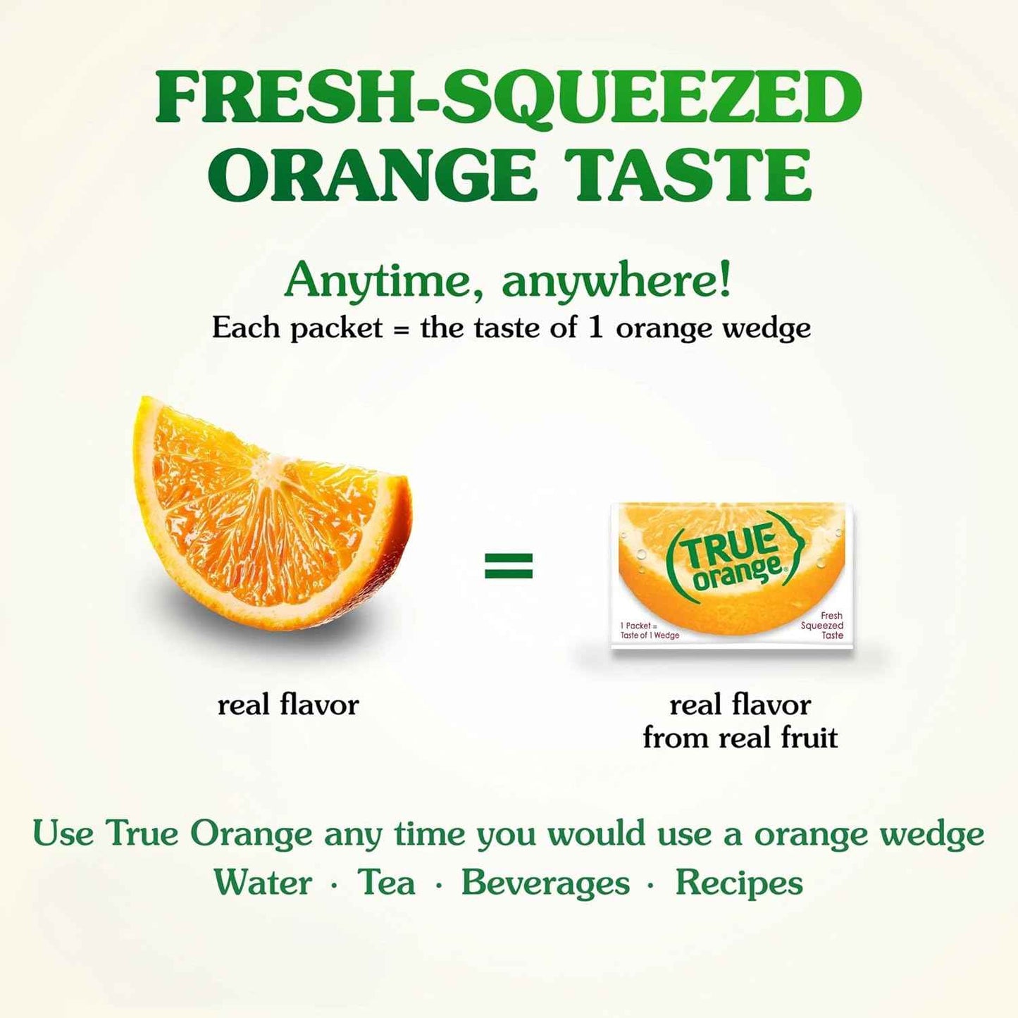TRUE ORANGE Water Enhancer – Real-Fruit Citrus Flavoring for Calorie-Conscious Home Kitchens