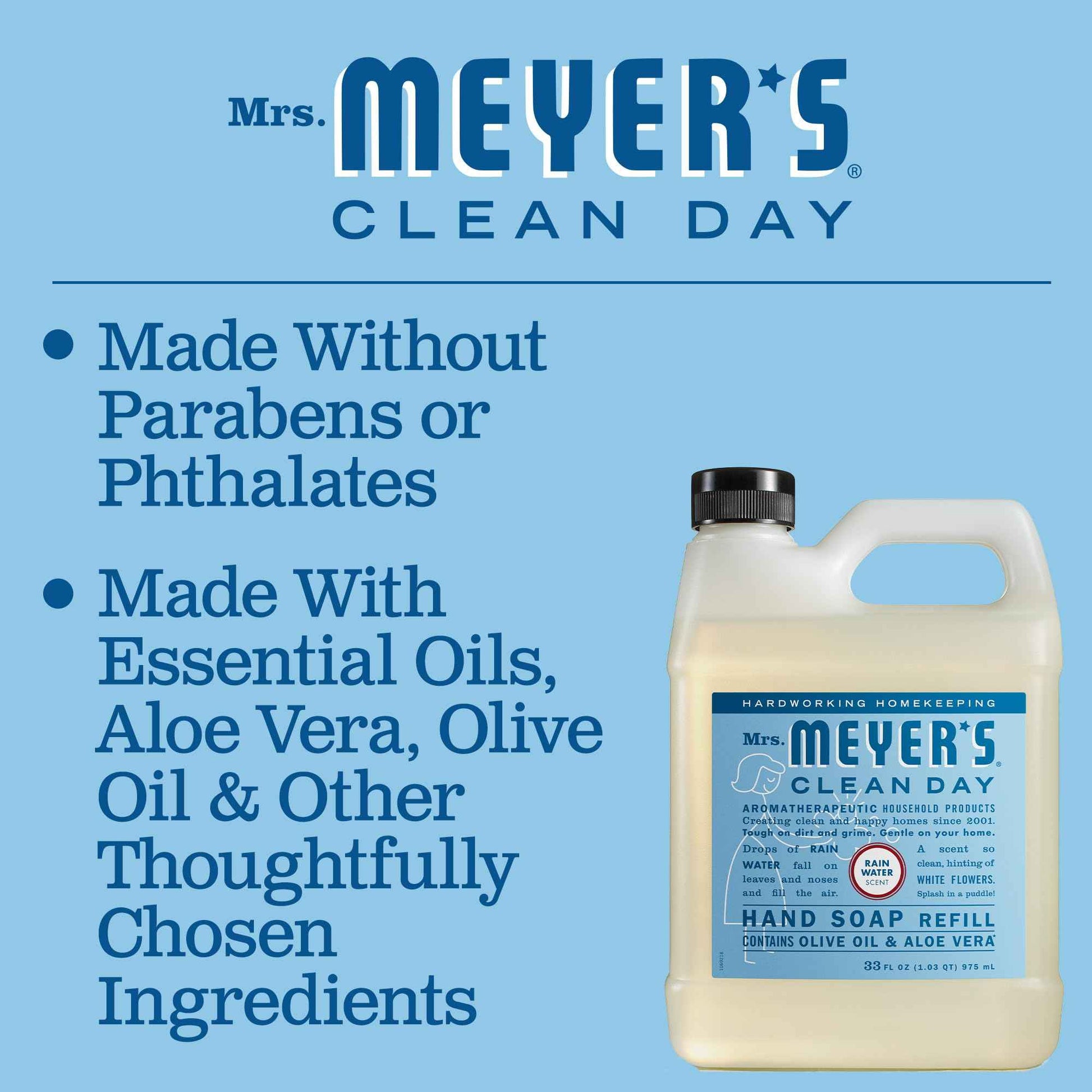 Mrs. Meyer's Clean Day Hand Soap Refill – Housewarming Gift Set Idea for New Homeowners
