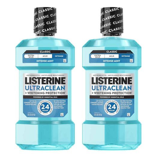 Listerine Ultraclean Antiseptic Mouthwash – Pre-Work Morning Ritual for All-Day Fresh Breath Focus
