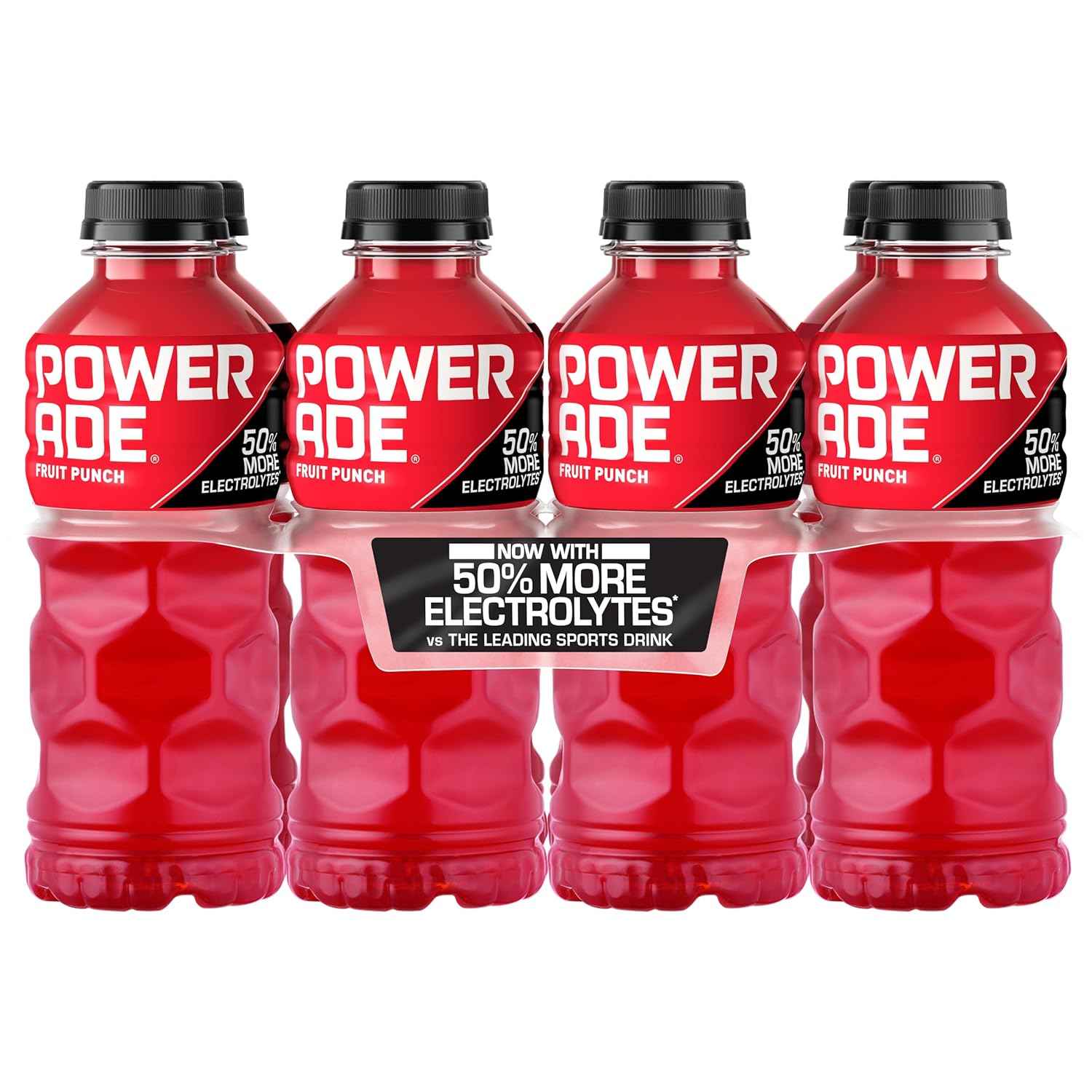 Powerade Fruit Punch – Kid-Friendly Electrolyte Drink for Lunch Boxes and Youth Sports, 20oz 8 Pack