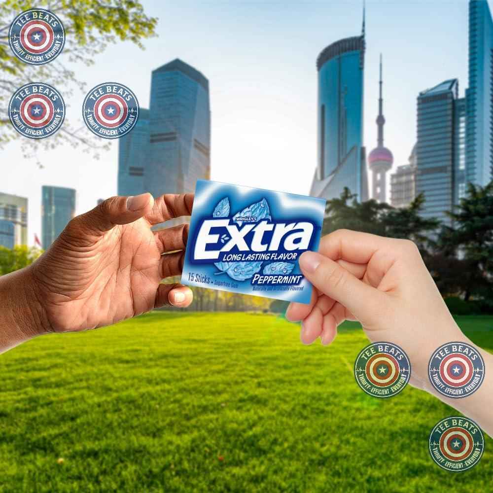 EXTRA Peppermint Sugar Free Gum Back to School Care Pack for Elementary Kids Lunchboxes