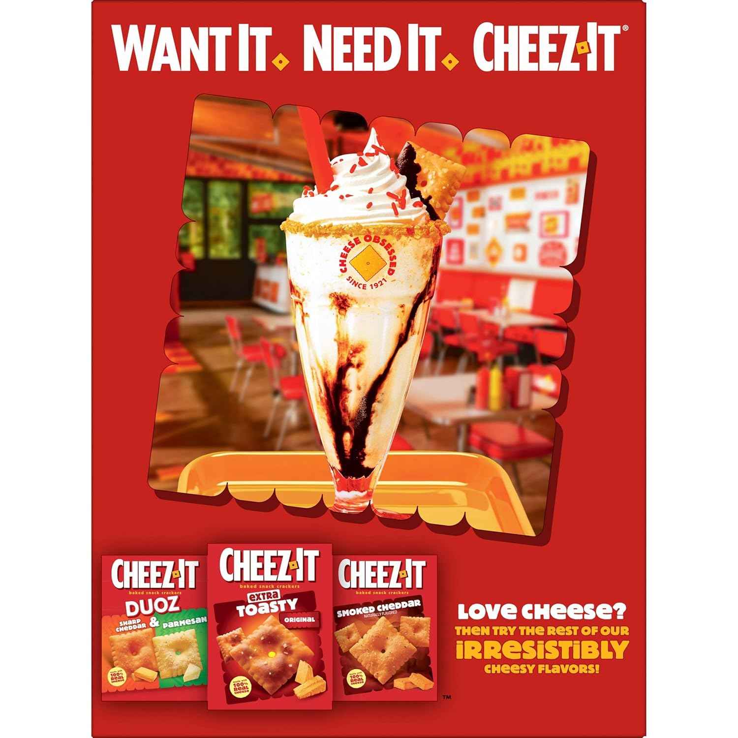 Cheez-It Snack Mix, Patio and Game Day Snack Mix for Outdoor Hosting, Original, 17.8oz Box
