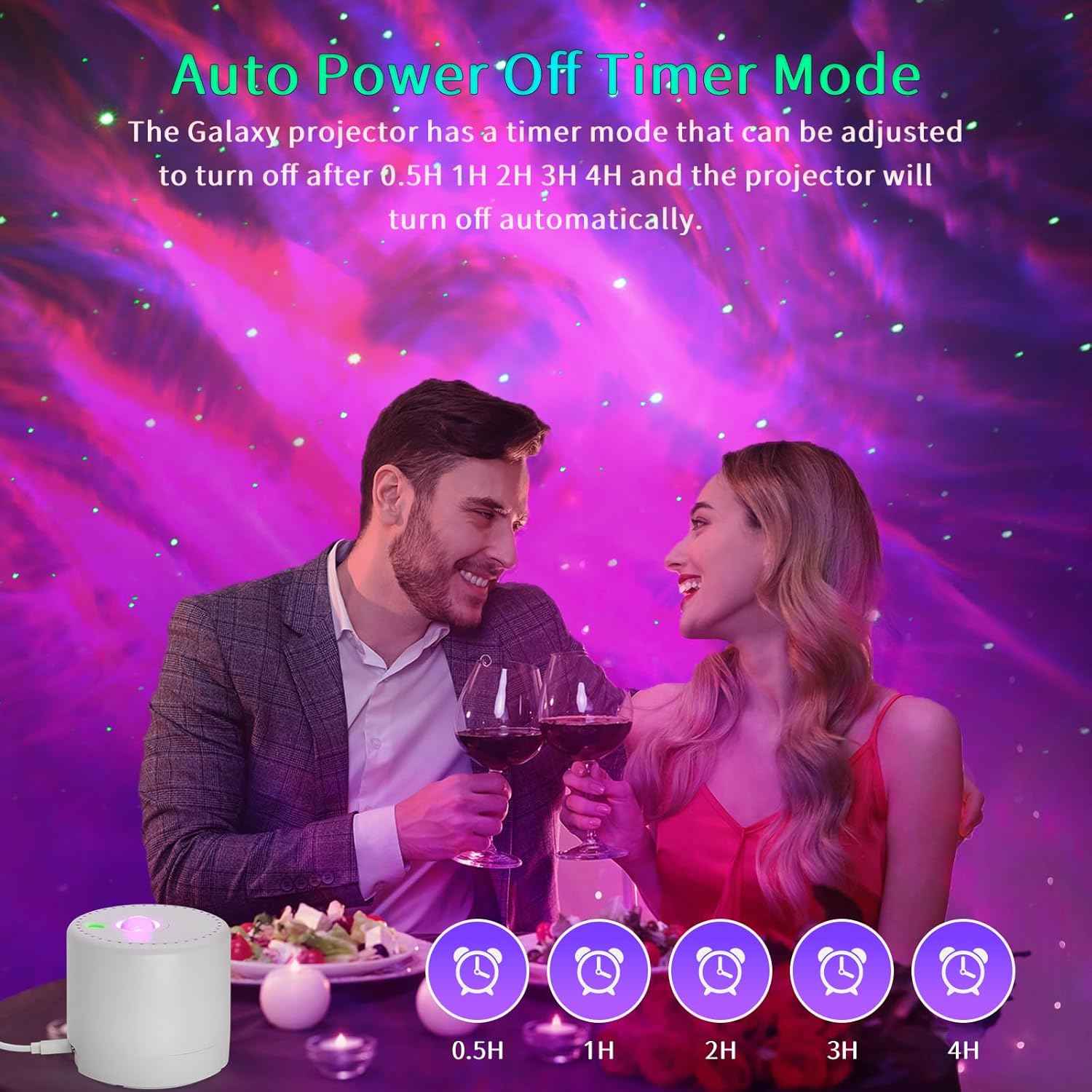 Galaxy Projector – Thoughtful Birthday Gift for Her, Star Light Projector for Bedroom Parties and Relaxation