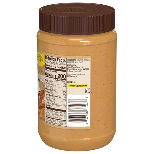 SKIPPY Natural Super Chunk Peanut Butter Spread – Allergy Friendly Spread for School Lunches and After School Snacks, 40 oz