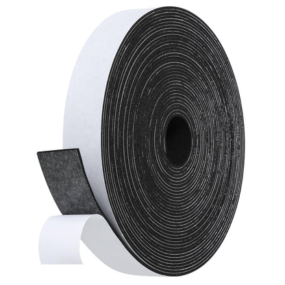 Fowong Weather Stripping Seal – Simple Peel-and-Stick Foam Tape for Clutter-Free Homes, 16ft Neutral Color Insulation