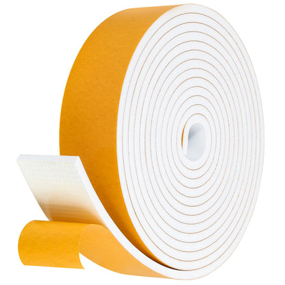 Fowong Weather Stripping Seal – Simple Peel-and-Stick Foam Tape for Clutter-Free Homes, 16ft Neutral Color Insulation
