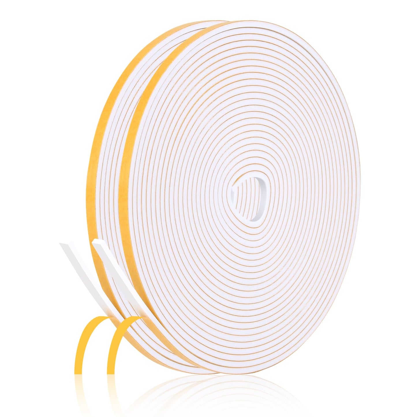 Fowong Weather Stripping Seal – Simple Peel-and-Stick Foam Tape for Clutter-Free Homes, 16ft Neutral Color Insulation
