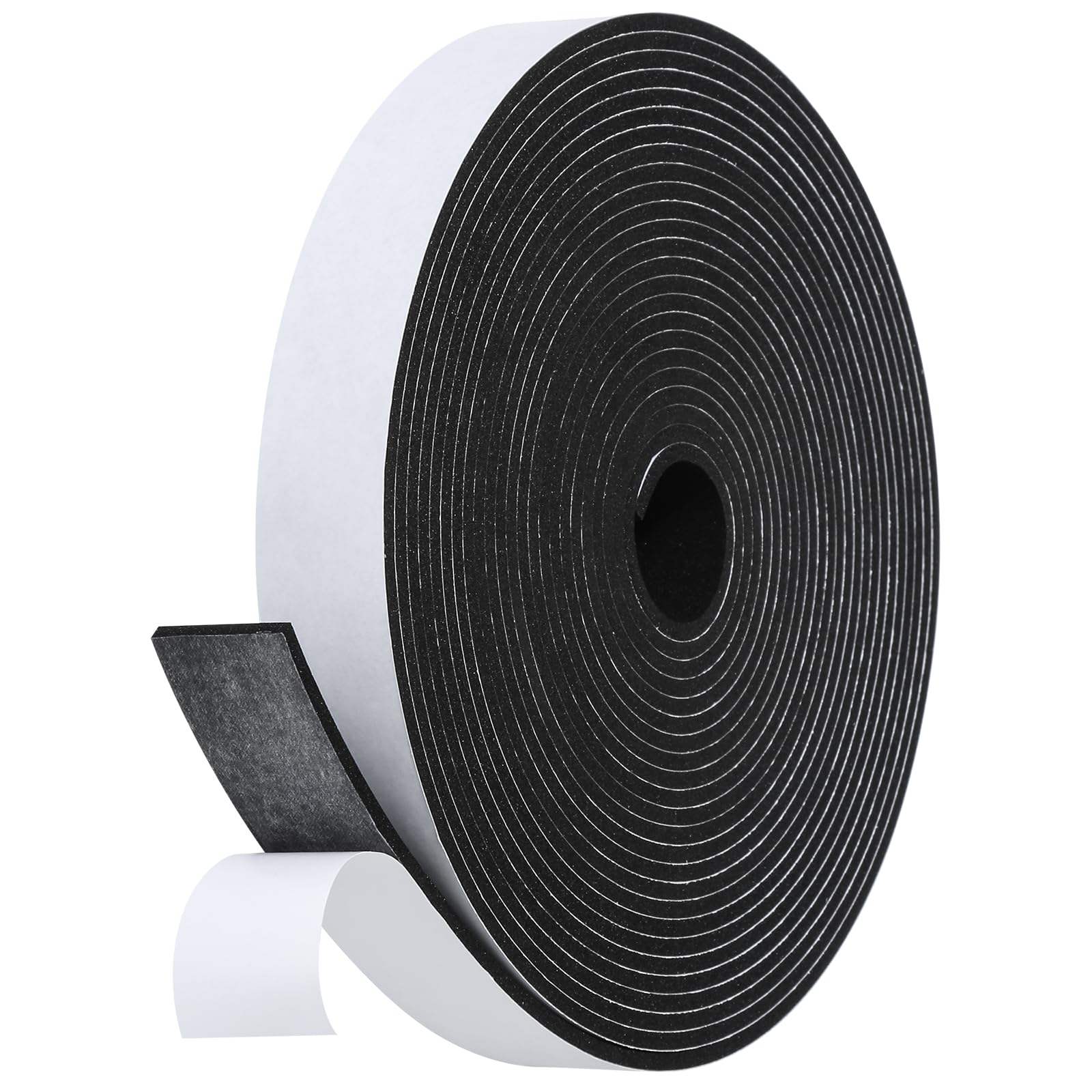 Fowong Weather Stripping Seal – Simple Peel-and-Stick Foam Tape for Clutter-Free Homes, 16ft Neutral Color Insulation