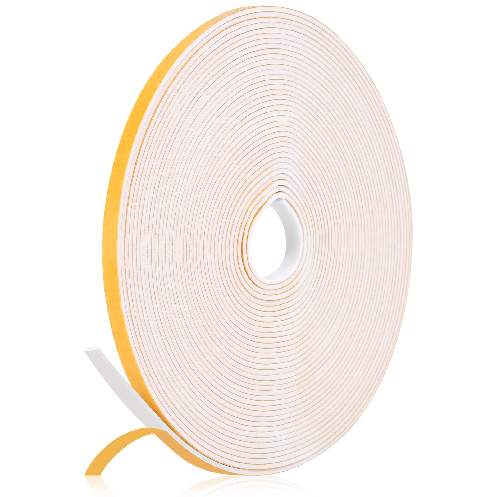 Fowong Weather Stripping Seal – Simple Peel-and-Stick Foam Tape for Clutter-Free Homes, 16ft Neutral Color Insulation