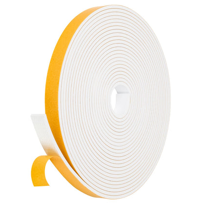Fowong Weather Stripping Seal – Simple Peel-and-Stick Foam Tape for Clutter-Free Homes, 16ft Neutral Color Insulation