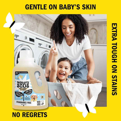 Molly's Suds Baby Liquid Laundry Detergent – Non-Toxic Self Care Essential for New and Expecting Mothers