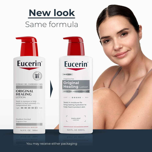 Eucerin Original Healing Rich Body Lotion – Flameless Safe Moisturizer for Home