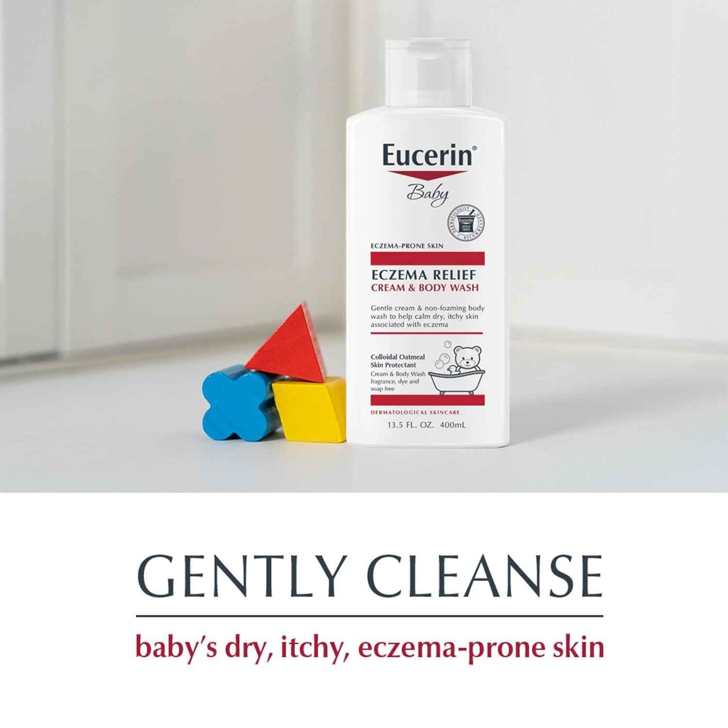 Eucerin Baby Eczema Relief Cream Wash – Soothing Bath Ritual for Sensitive Skin Care