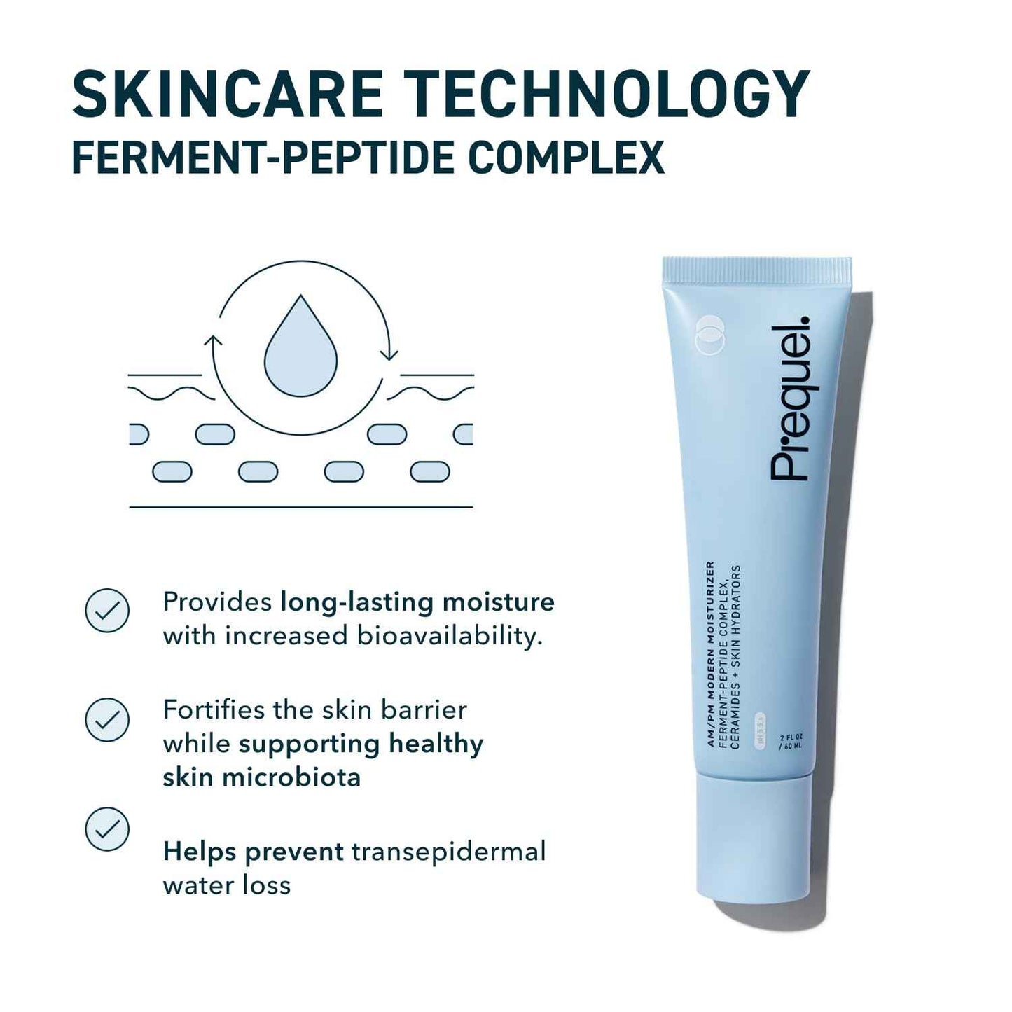 Prequel Skin Essential Moisturizer – Clean, Multi-Use Face Cream for AM/PM Routine Simplification & Minimal Skincare