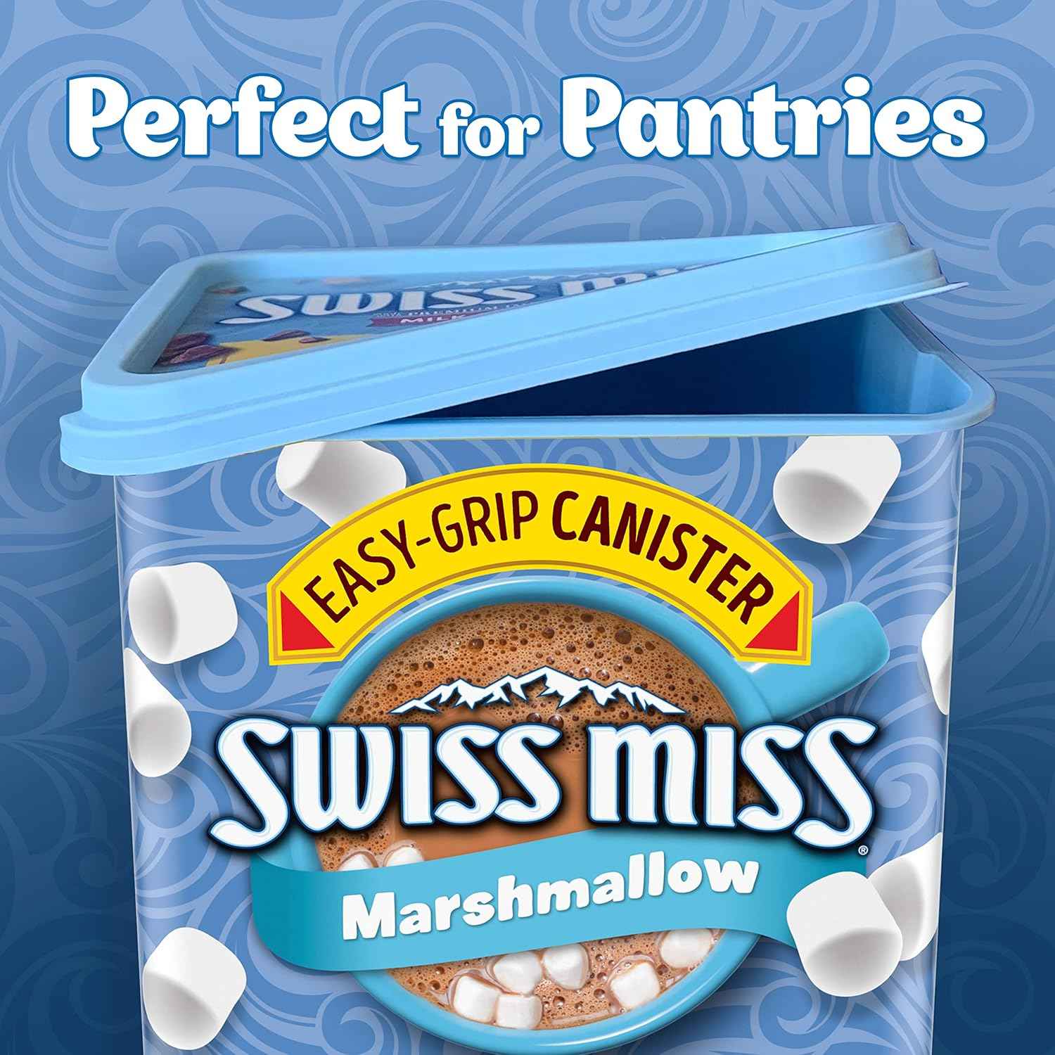 Swiss Miss Hot Cocoa with Mini Marshmallows – Safe, No Artificial Additives Drink Mix for Kids' Bedtime Treats
