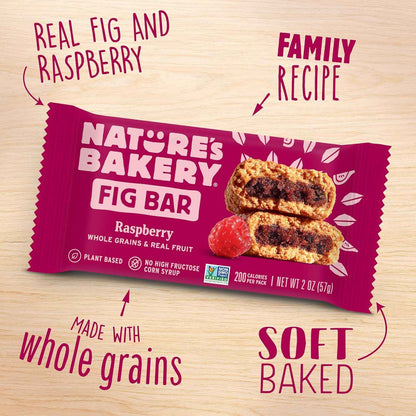Nature's Bakery Whole Wheat Fig Bars – Healthy Gift Basket Snack for Teachers, Vegan Twin Pack Variety