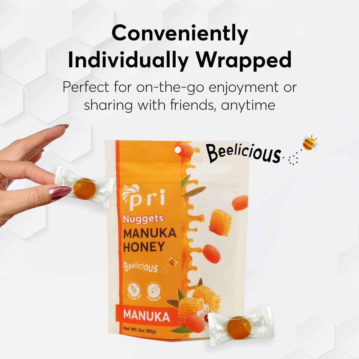 P.R.I Manuka Honey Nuggets – Thoughtful Hostess Gift for Dinner Party Thank You Bowls