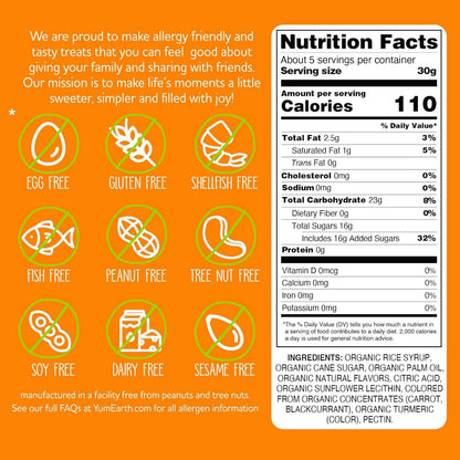 YumEarth Organic Fruit Flavored Chewys – Individually Wrapped Candy for Kids Birthday Treat Bags