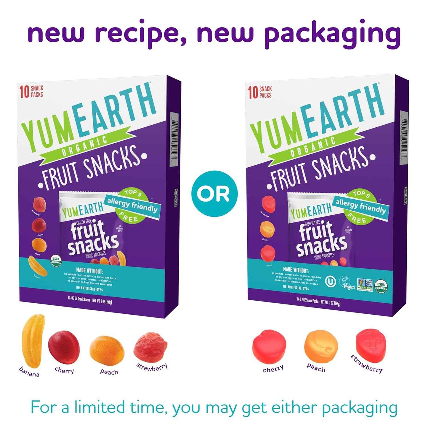 YumEarth Organic Fruit Snacks - Heat Resistant Travel Snack for Road Trips and Car Rides, 10 Pack of 0.7 oz Bags