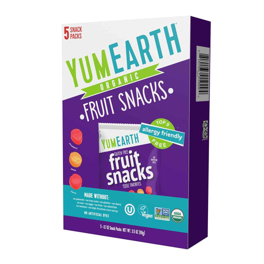 YumEarth Organic Fruit Snacks – Portable Hiking and Backpacking Snack for Allergy Sensitive Families