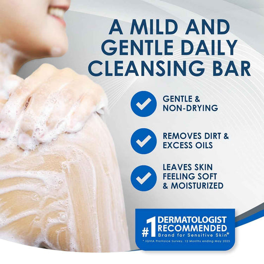 Vanicream Cleansing Bar — Fragrance-Free Sensitive Skin Care for a Calming Nightly Bath Ritual