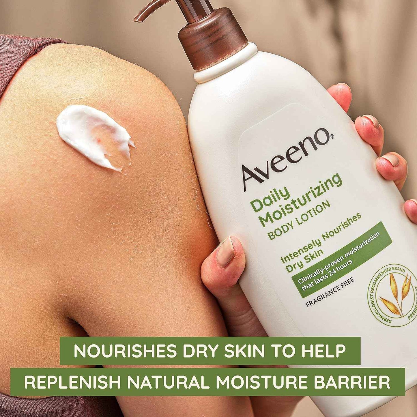 Aveeno Daily Moisturizing Body Lotion – Safe, Gentle Formula for Kids & Sensitive Skin Care