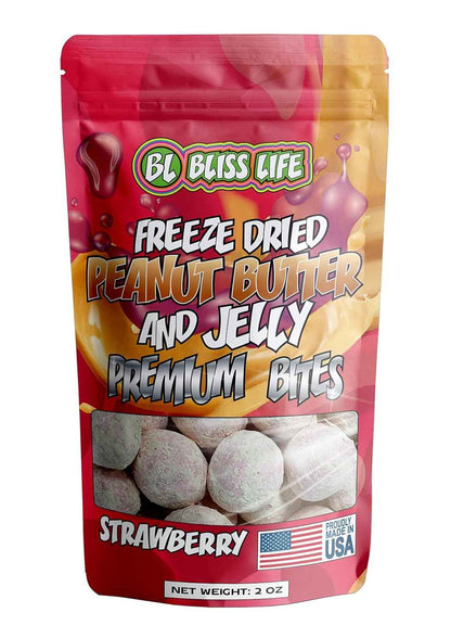 Freeze Dried PB&J Grape Candy – Lunchbox Snack for Kids, Crunchy Sweet Treat That Melts in Your Mouth 2oz