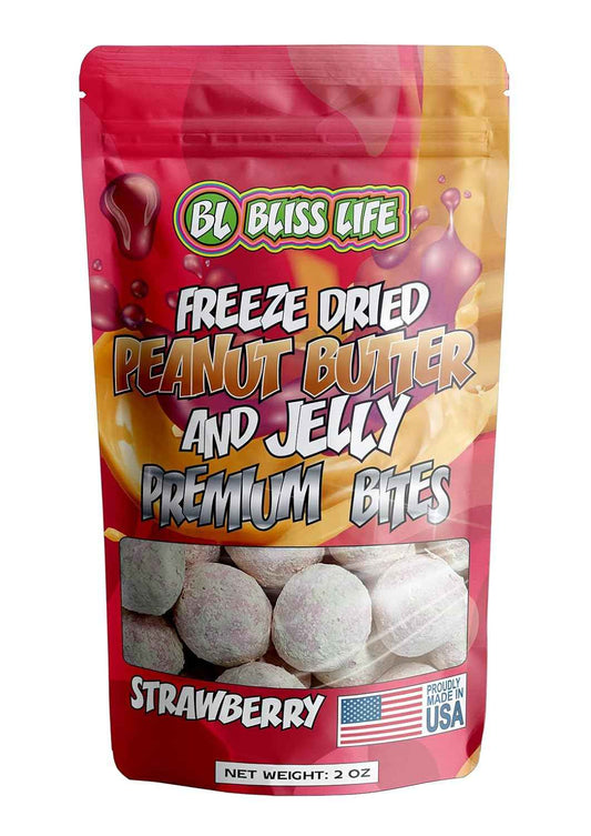 Freeze Dried PB&J Grape Candy – Lunchbox Snack for Kids, Crunchy Sweet Treat That Melts in Your Mouth 2oz
