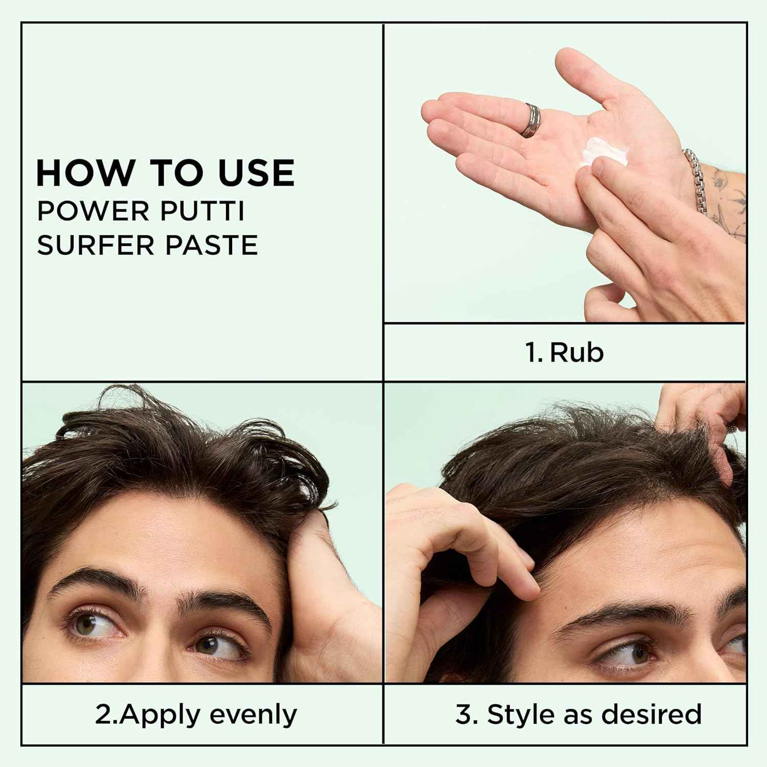Garnier Fructis Style Surfer Hair Power Putty for Patio Lounging, Textured Windblown Styling