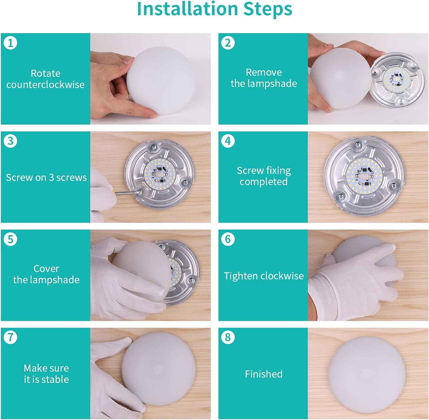 RV LED Ceiling Light – Practical Housewarming Gift for New Camper Owners, Easy DIY Install 12V Puck Light