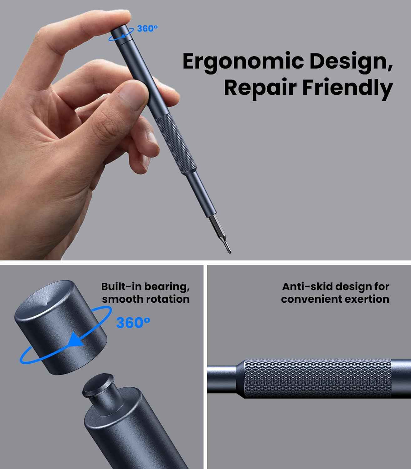 AXTH 25-in-1 Precision Screwdriver Set – Portable Repair Tool for Travel, Drones and Field Fixes