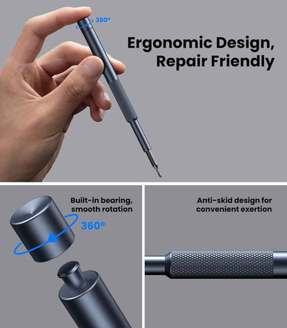 AXTH 25-in-1 Precision Screwdriver Set – Portable Repair Tool for Travel, Drones and Field Fixes