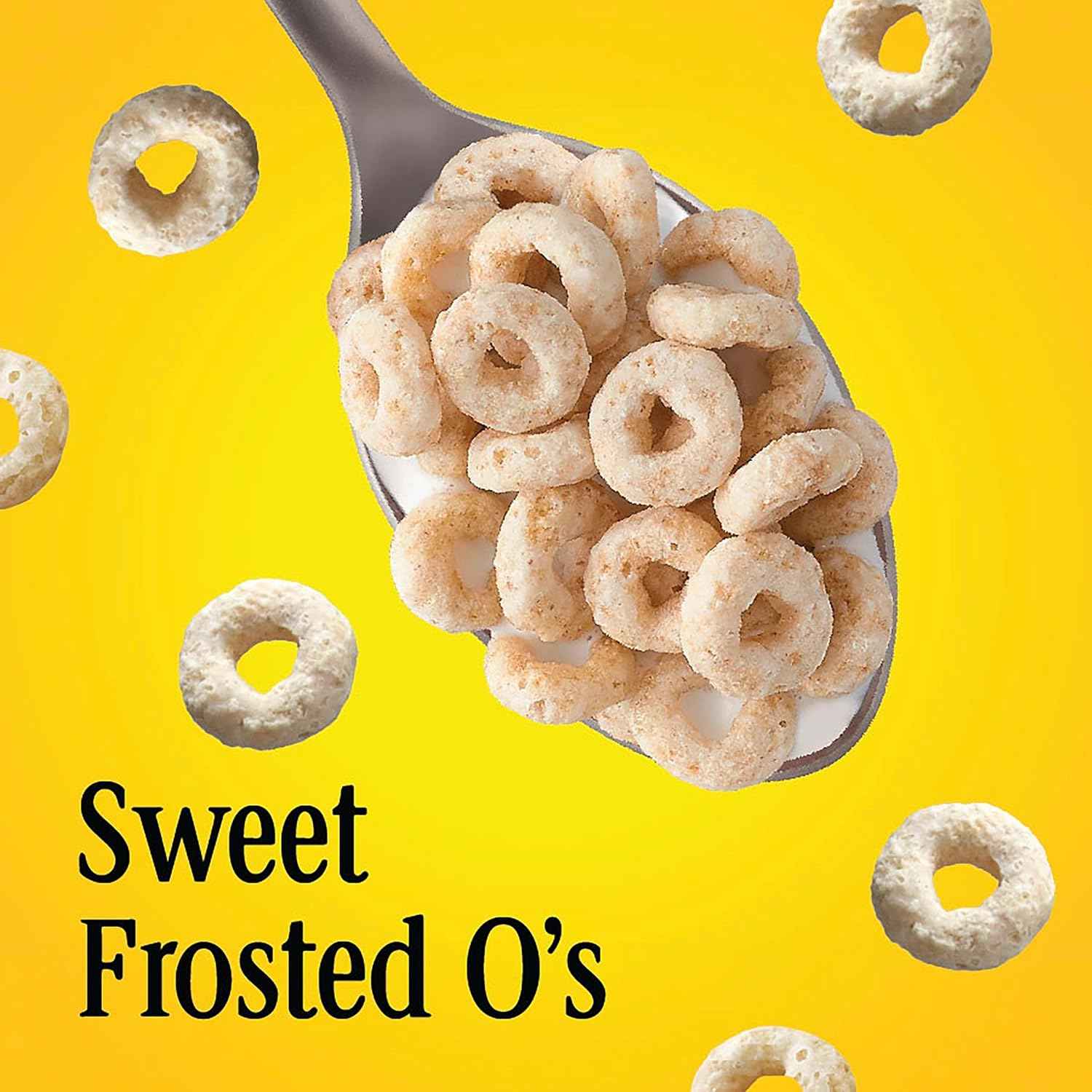 Frosted Cheerios Heart Healthy Cereal – Pantry Staple for Cholesterol-Conscious Adults, 18.4 oz Family Size